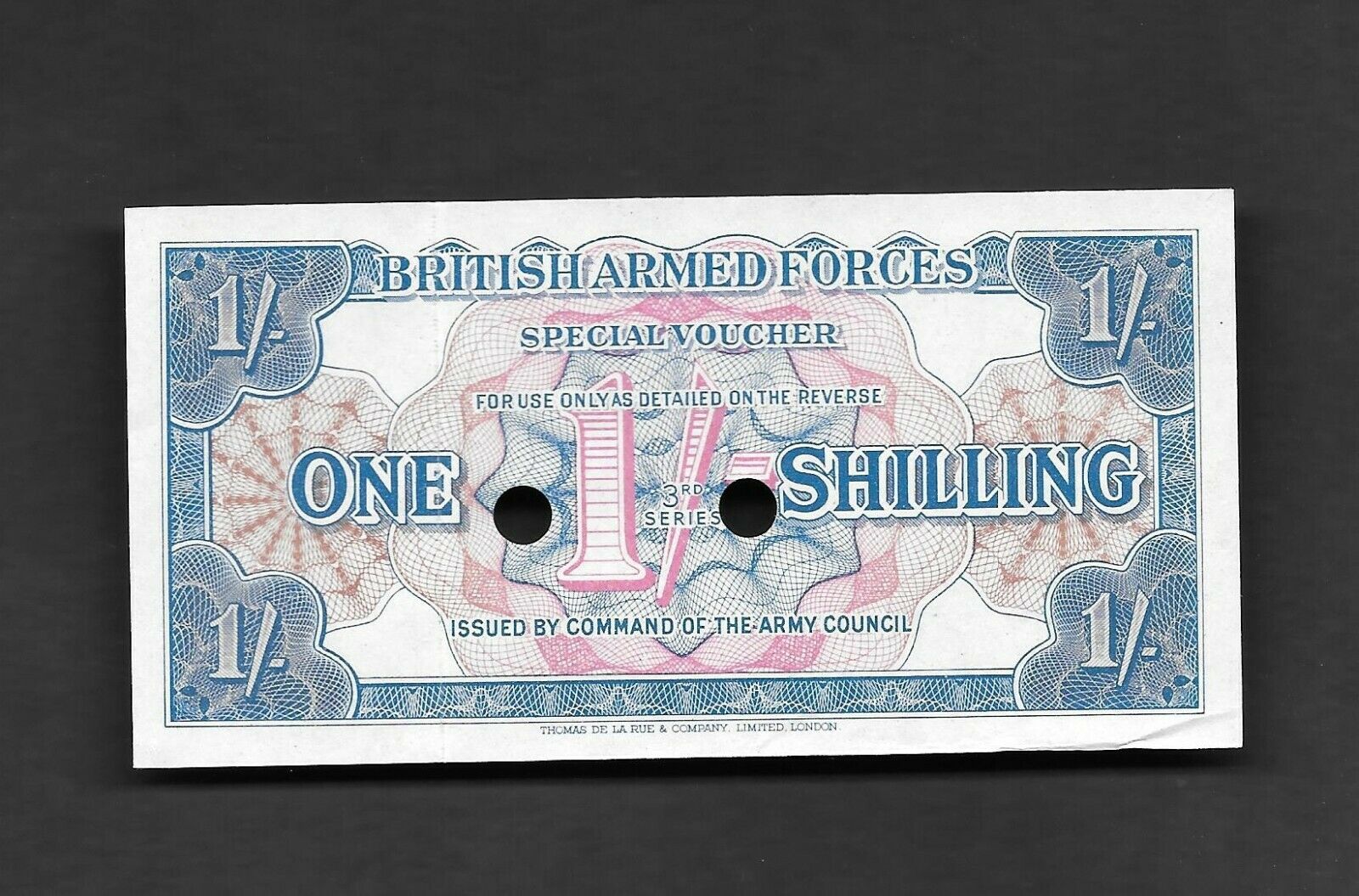 1 Shilling British Armed Forces 3rd Series 1956