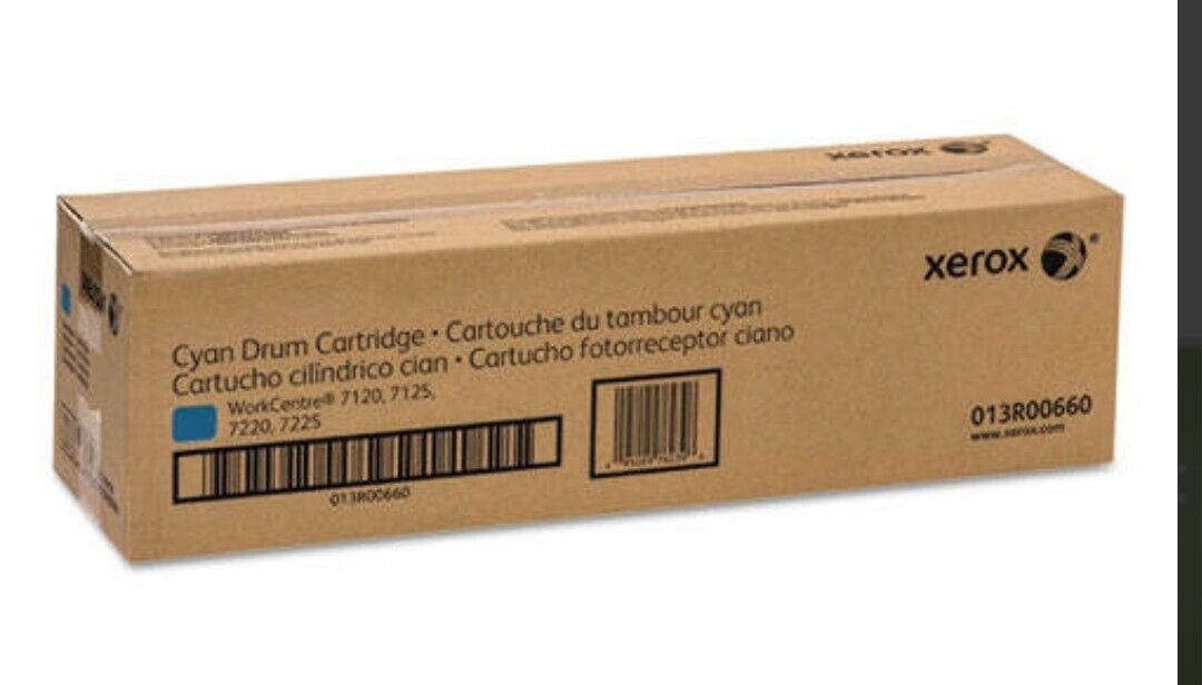 New Sealed Genuine Xerox Cyan Drum Cartridge 013r00660 Workcentre