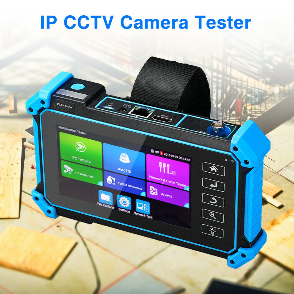 5" 8mp Ipc Camera Tester Ahd Cvi Tvi Cvbs Security Monitor Hdmi Vga Lcd 4in1 Ptz