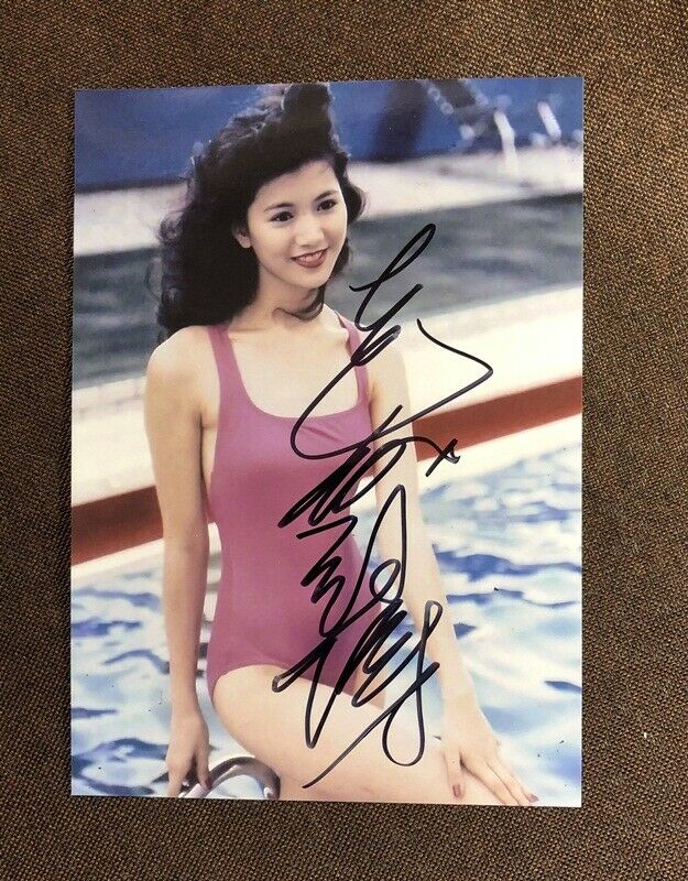 Hand Signed Anita Yuen Autographed Photo 袁咏仪 靓靓 5*7 Chinese Pop 69z4