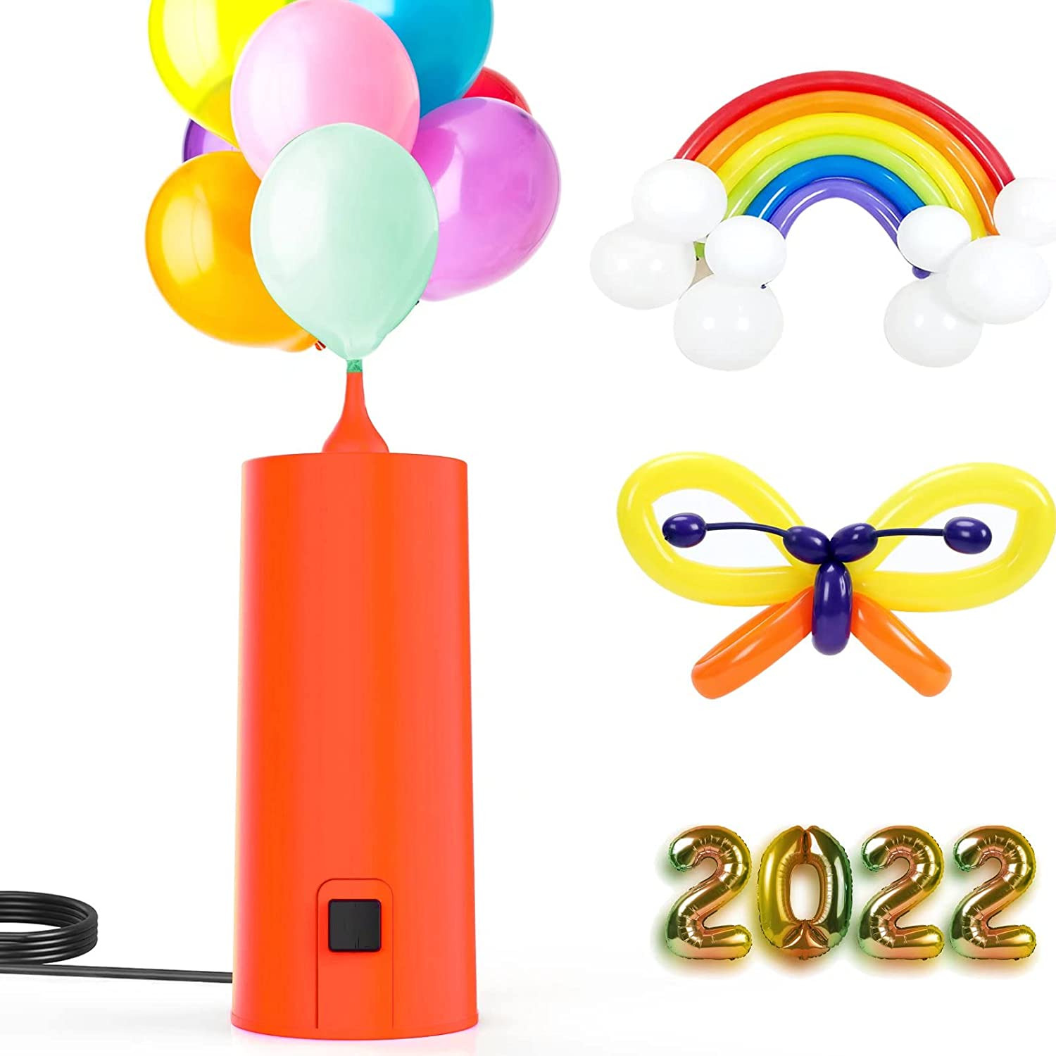 Portable Electric Balloon Pump High Power One Nozzle Air Blower Inflator Party
