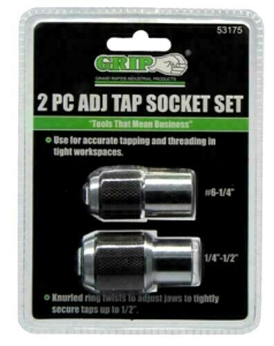 Adjustable Tap Holder Sockets  2 Piece Set