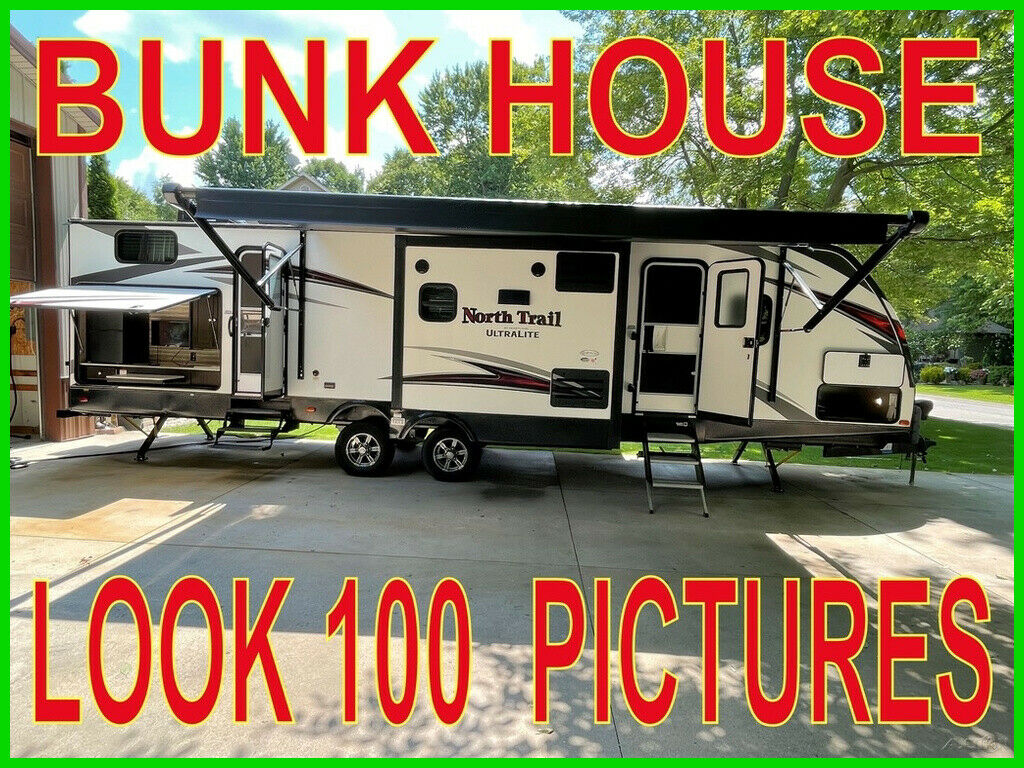 2018 Heartland North Trail 33bkss Travel Trailer Pull Behind Tag A Long Bunks