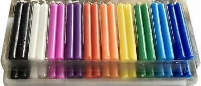 Taper Spell Candles 40 Pcs, Assorted Colors, Use For Casting Chimes, Spells,