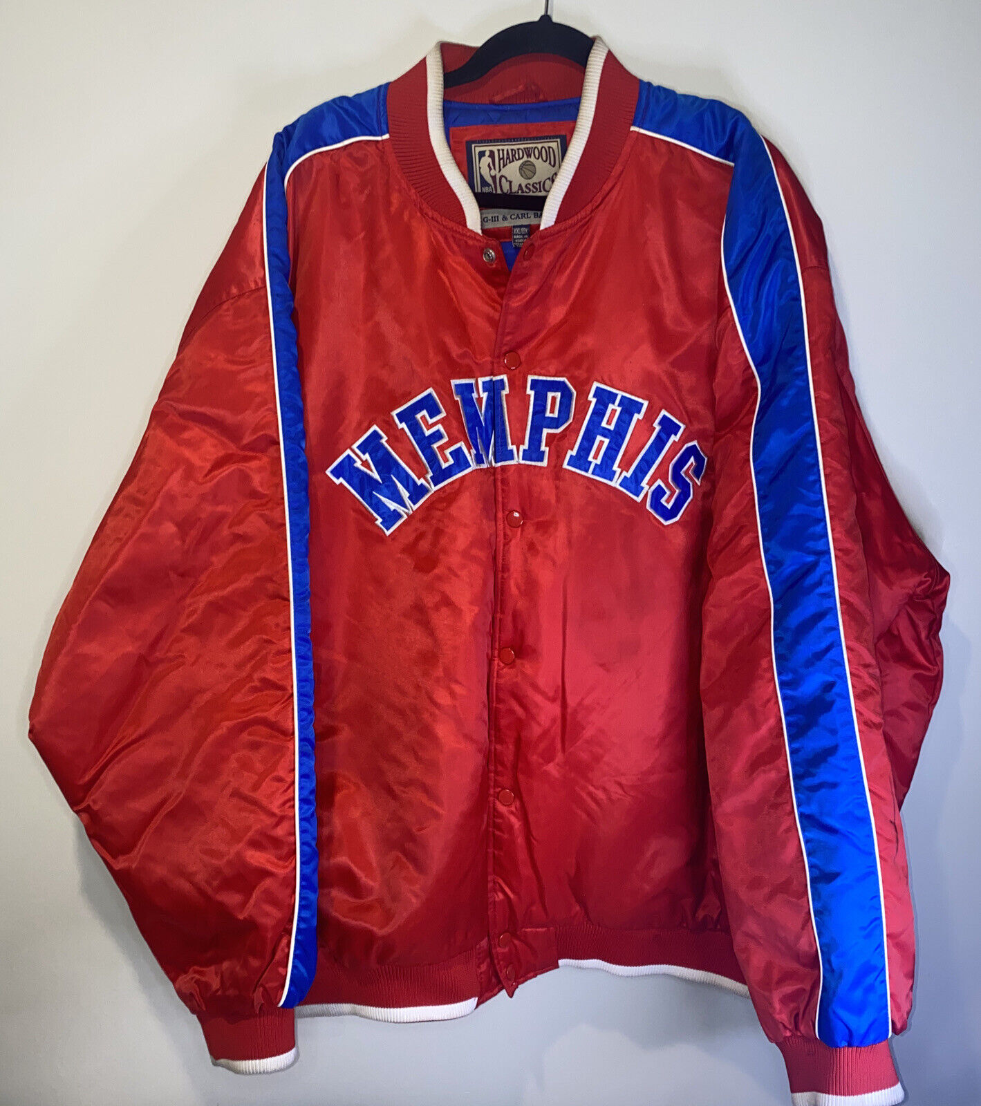 Memphis Pros Aba Jacket | Hardwood Classics 2xl| Memphis Memorabilia Buttons