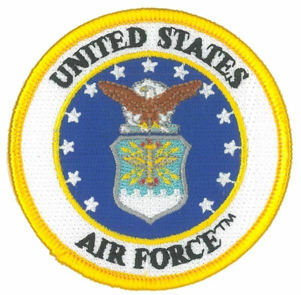 Us Air Force 3 Inch Round Patch - Made In The Usa!