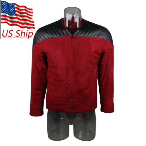 Star Trek The Next Generation Captain Picard Red Duty Uniform Jacket Tng Costume