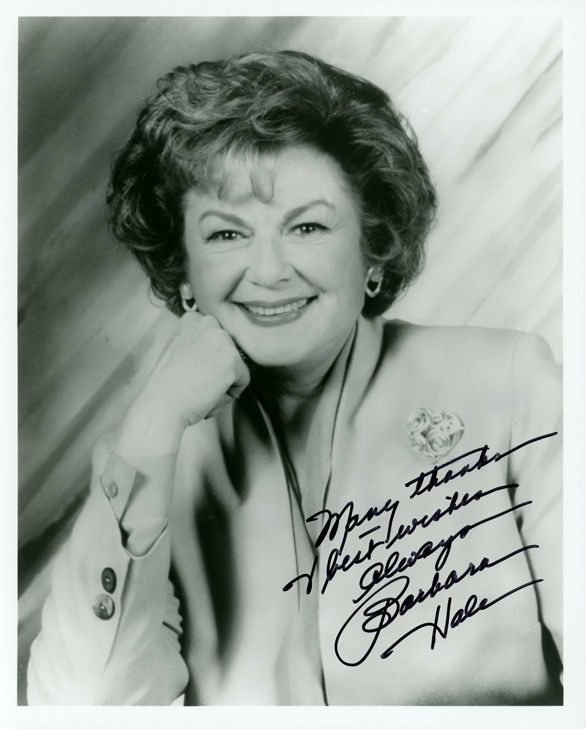 Barbara Hale Signed 8x10 Photo Perry Mason