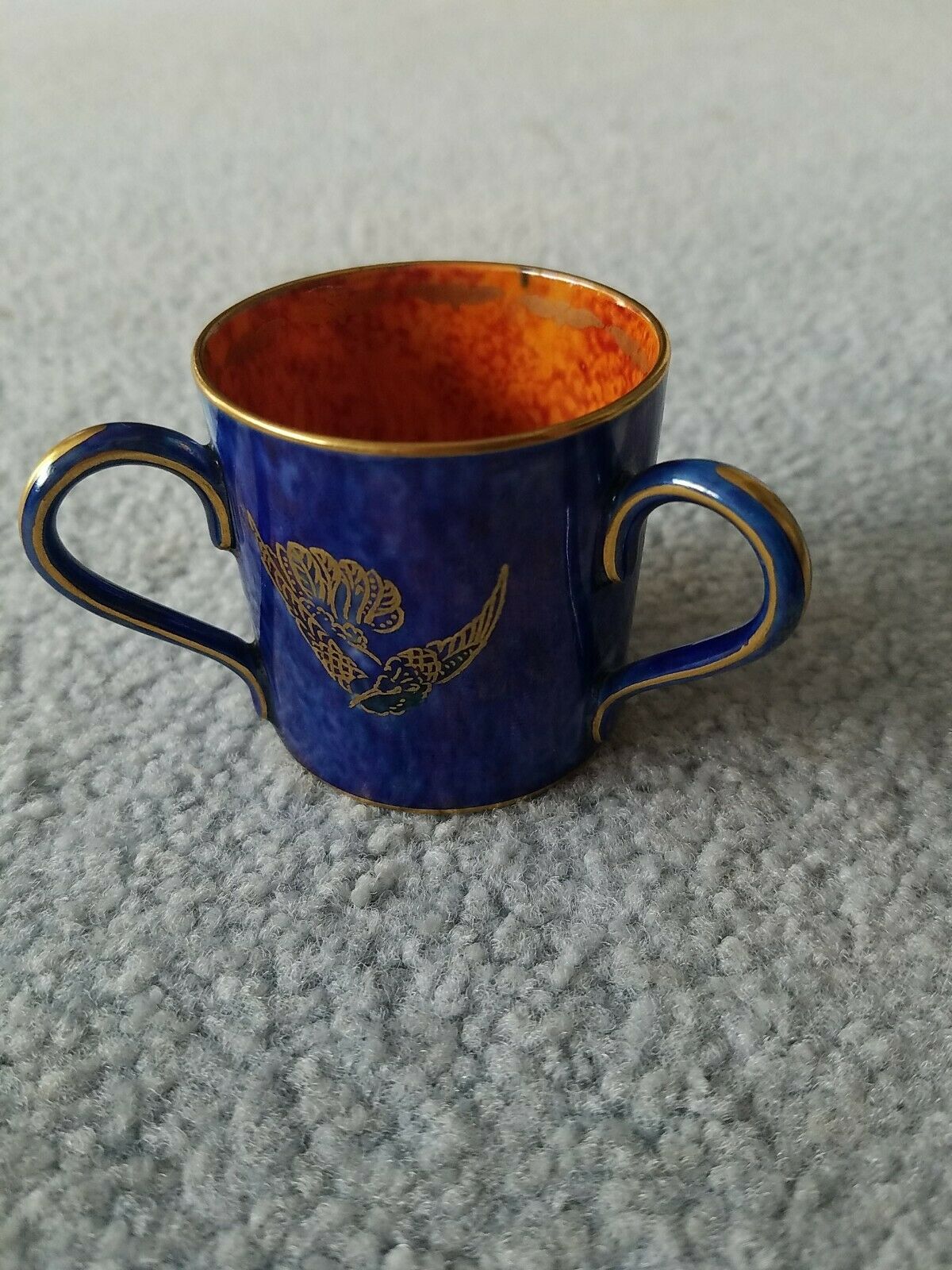 British Art Pottery Wedgwood Daisy Makeig Jones Fairyland Lustre 3 Handled Cup