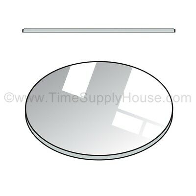 New Round 2mm Thick Flat Watch Mineral Glass Crystal Replacement Size 16mm-50mm