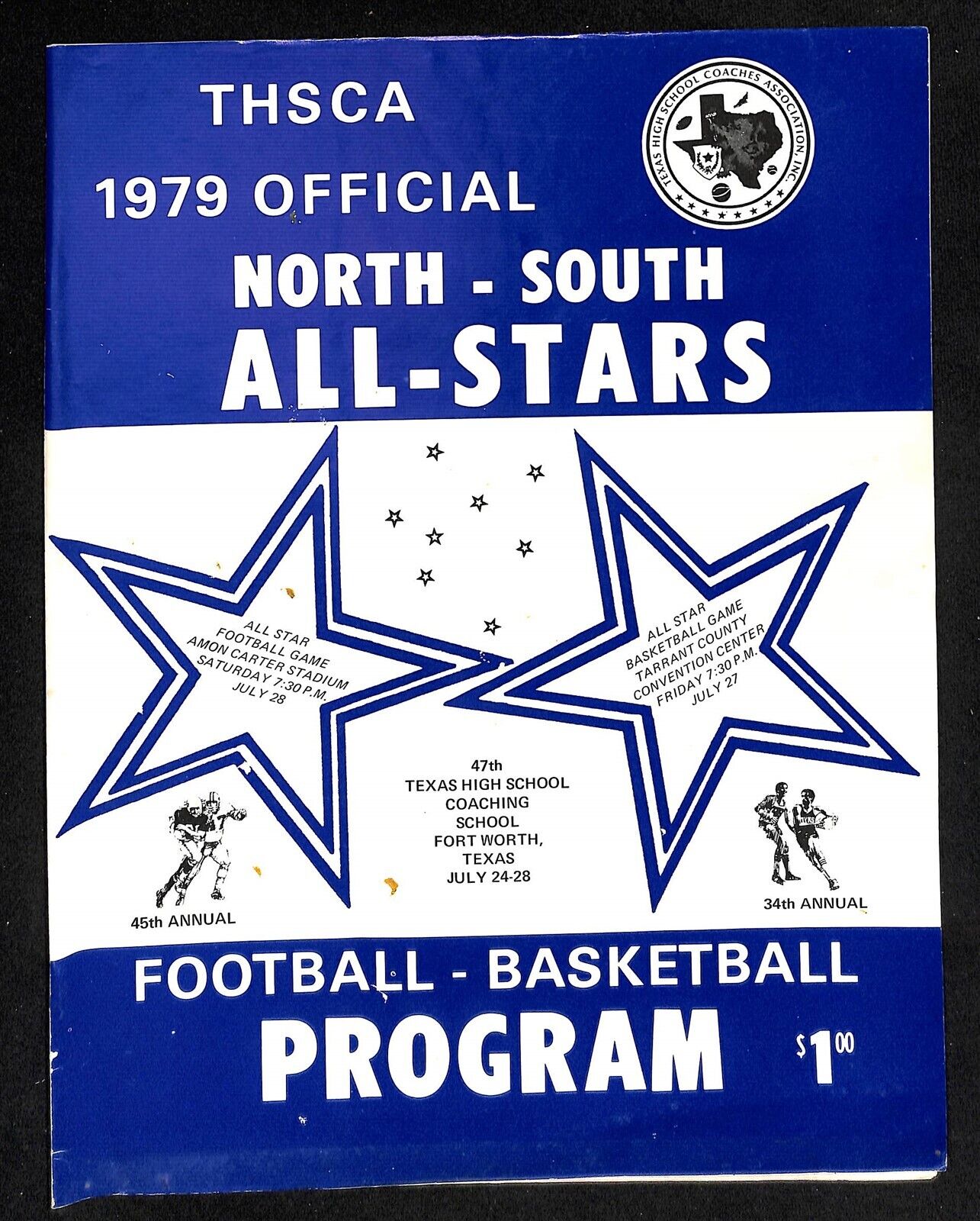 1979 Texas High School Football All-star Game Program Eric Dickerson 88478b57