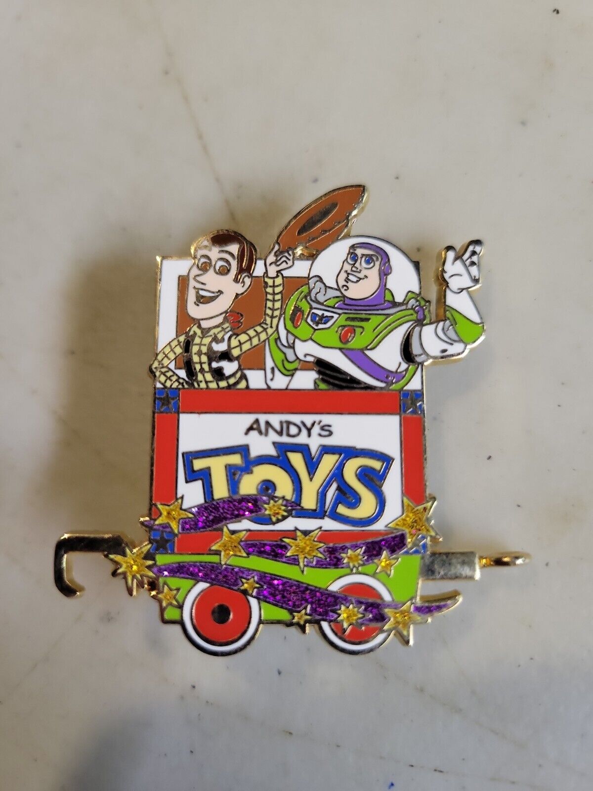 Disney 2007 Character Train Collection Mystery Tin Buzz Lightyear & Woody Pin