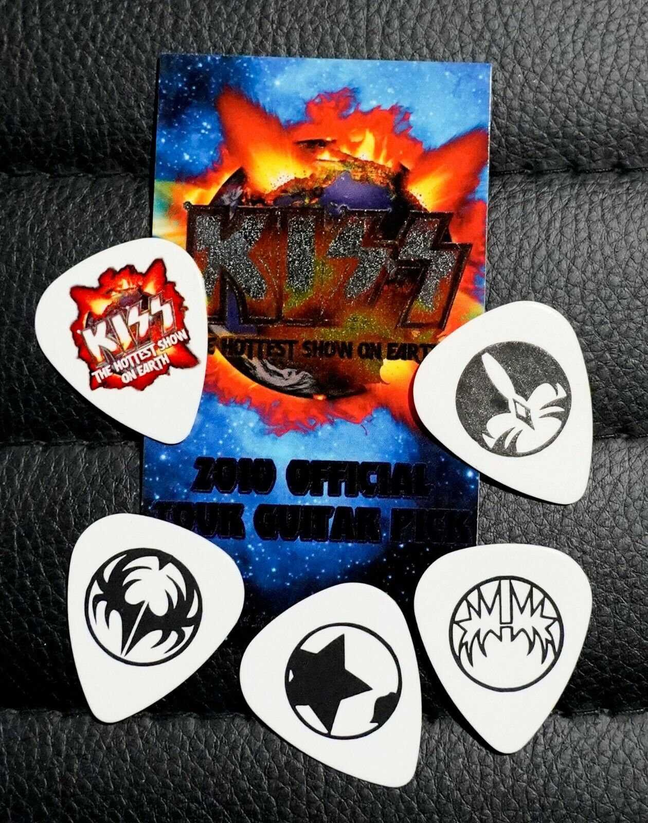 Kiss Hottest Show On Earth Tour Icons Vip Pick Set Lot