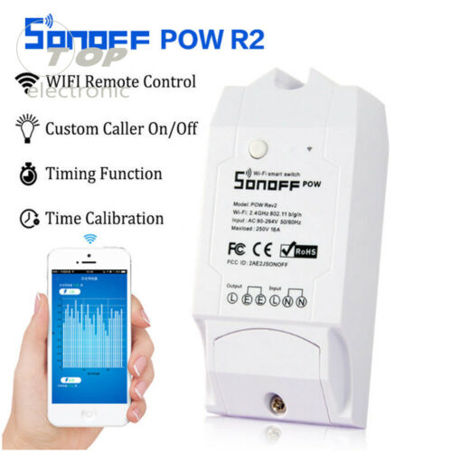 2018 Sonoff Pow R2 Wireless Wifi Remote Control Switch Smart Home Auto Socket