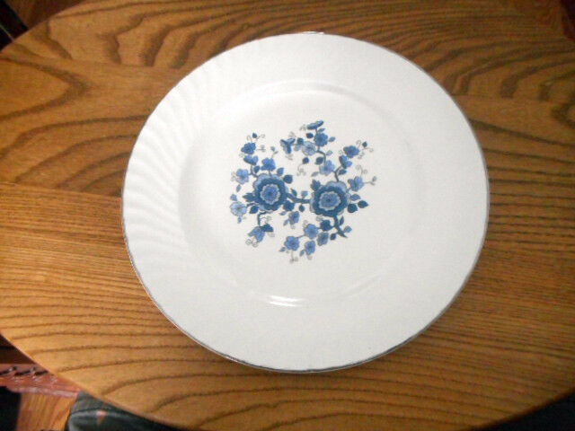 Royal Blue Ironstone Wedgwood Vintage 10" Dinner Plate