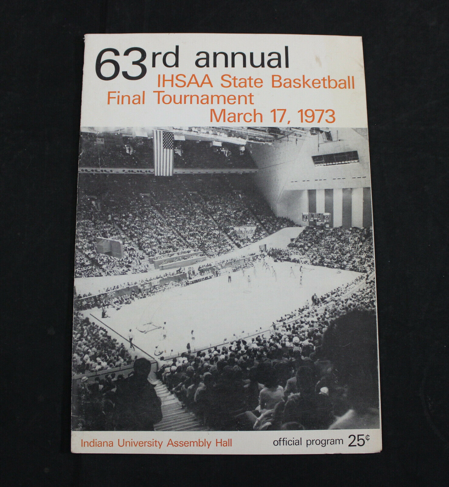 1973 Indiana High School State Basketball Final Program ~ Franklin, New Albany