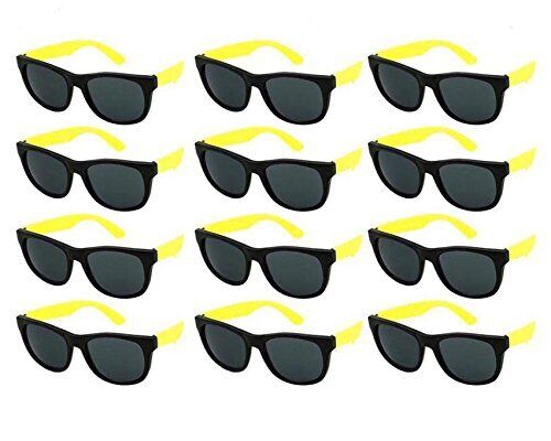 Edge I-wear 12 Pack Fun Party Sunglass Neon Sunglasses For Kid Party Favors 80's