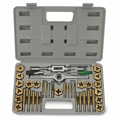 40 Pc Titanium Coated Metric Tap And Die Set Standard Heavy Duty