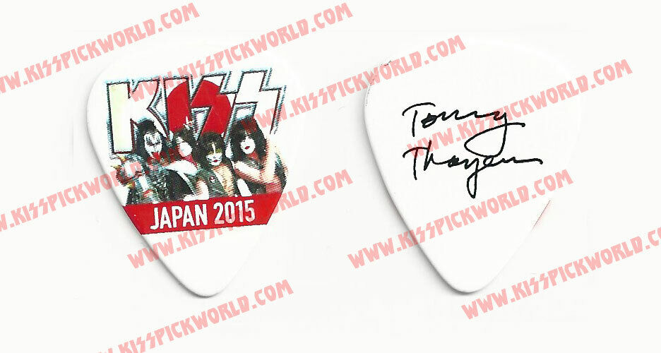 Kiss Japan Flag Logo 40th Common Guitar Pick Tommy Thayer Tour 2015