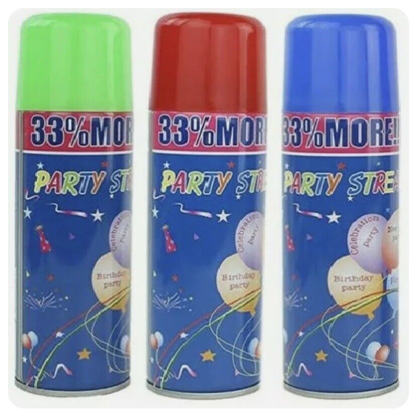 Silly String Cans. Great For Celebrations!