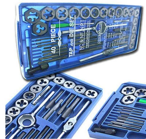 80pc Sae Metric Tap & Die Set Bolt Screw Extractor Puller Removal Kit