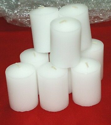 4-15 Hour Unscented Votive White Candles~longer Burn~made-in-the-usa~bulk