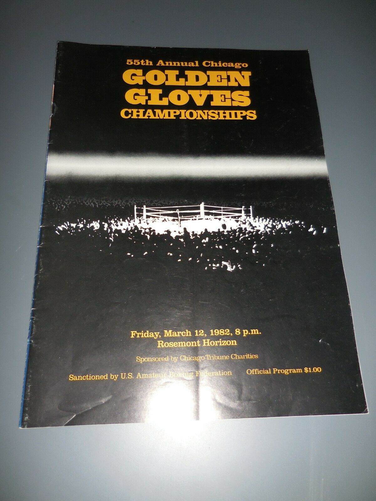 1982 55th Annual Chicago Golden Gloves Championship Program