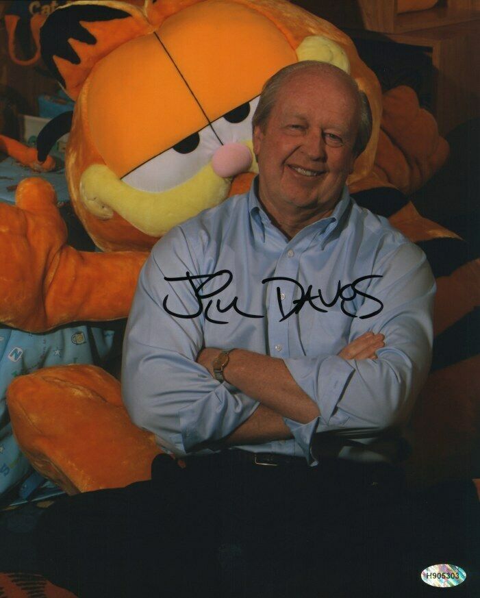 Jim Davis Autographed Original 8x10 Photo Loa Ttm