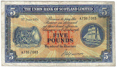 Scotland 5 Pounds 5 June 1951 Look Scans